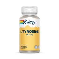 Solaray L-Tyrosine Free-Form Amino Acid Supplement 1000mg 60 Capsules