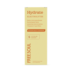 Free Soul Hydrate Electrolytes Sachets Citrus Salt 5 Sachets