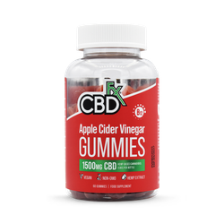CBD +FX Hemp Gummies Apple Cider Vinegar Vitamin B12 1500mg 60 gummies