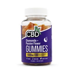 CBD +FX Hemp Gummies Chamomile Passion Flower 1500mg 60 gummies