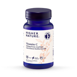 Higher Nature True Food® Vitamin C - 300mg Natural Source Vitamin C - 30 Vegan Capsules