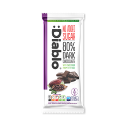 Diablo No Added Sugar 80% Dark Chocolate Bar 75g