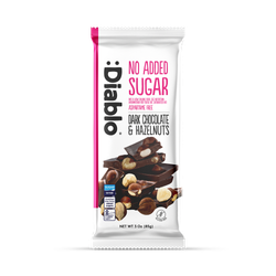 Diablo No Added Sugar Dark Chocolate Bar Hazelnuts 85g