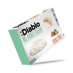Diablo No Added Sugar Coconut Cookies Caramel and Peanut 100g