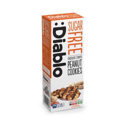 Diablo Sugar Free Chocolate Striped Peanut Cookies 150g
