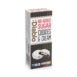Diablo No Added Sugar Cookies and Cream White Chocolate 128g
