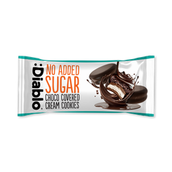 Diablo No Added Sugar Chocolate Covered Cream Cookies 34g