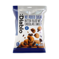Diablo No Added Sugar Butter Sweets Filled with Chocolate 75g