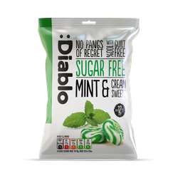 Diablo Sugar Free Mint and Cream Sweets 75g