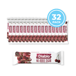 Diablo No Added Sugar Yoghurt Coated Muesli Bar Cherry 30g Pack of 32