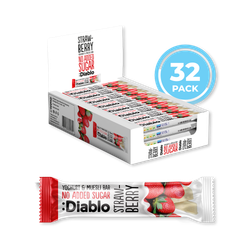 Diablo No Added Sugar Yoghurt Coated Muesli Bar Strawberry 30g Pack of 32
