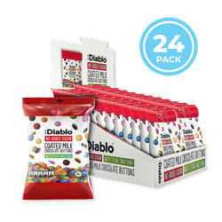 Diablo No Added Sugar Coated Milk Chocolate Buttons 40g Pack of 24