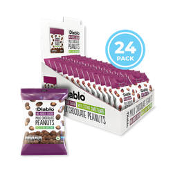 Diablo No Added Sugar Milk Chocolate Peanuts 40g Pack of 24