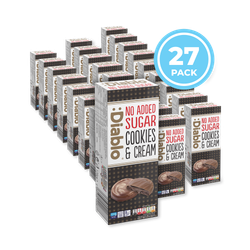 Diablo No Added Sugar Cookies and Cream Dark Chocolate 128g Pack of 27