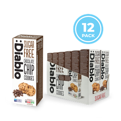 Diablo Sugar Free Chocolate Chip Cookies 130g Pack of 12