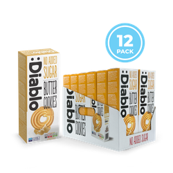 Diablo No Added Sugar Butter Cookies 135g Pack of 12