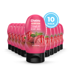 Diablo No Added Sugar Strawberry Dessert Sauce 355g Pack of 10