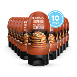 Diablo Sugar Free Maple Syrup Style Dessert Sauce 390g Pack of 10