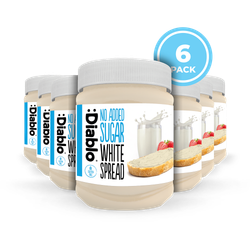 Diablo No Added Sugar White Chocolate Spread 350g Pack of 6