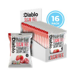 Diablo Sugar Free Strawberry and Cream Sweets 75g Pack of 16