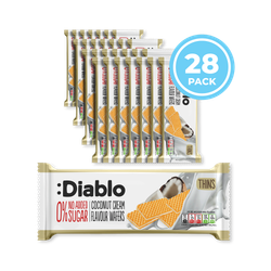 Diablo No Added Sugar Wafer Thins Coconut Cream Flavour 150g Pack of 28