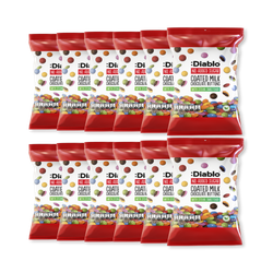 Diablo No Added Sugar Coated Milk Chocolate Buttons 40g Pack of 12