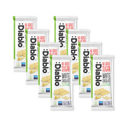 Diablo No Added Sugar White Chocolate Bar 75g Pack of 8
