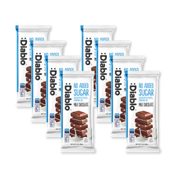 Diablo No Added Sugar Milk Chocolate Bar 85g Pack of 8