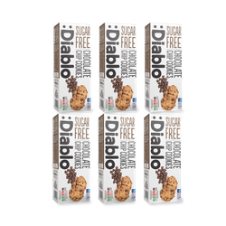 Diablo Sugar Free Chocolate Chip Cookies 130g Pack of 6