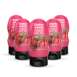 Diablo No Added Sugar Strawberry Dessert Sauce 355g Pack of 5