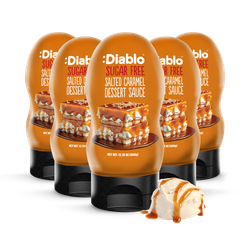 Diablo Sugar Free Salted Caramel Dessert Sauce 360g Pack of 5