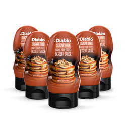 Diablo Sugar Free Maple Syrup Style Dessert Sauce 390g Pack of 5