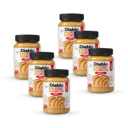 Diablo No Added Sugar Crunchy Peanut Butter 350g Pack of 6