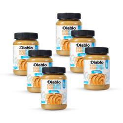 Diablo No Added Sugar Smooth Peanut Butter 350g Pack of 6