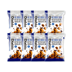 Diablo No Added Sugar Butter Sweets Filled with Chocolate 75g Pack of 8