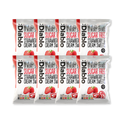Diablo Sugar Free Strawberry and Cream Sweets 75g Pack of 8