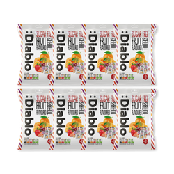 Diablo Sugar Free Fruit Flavoured Toffees 75g Pack of 8