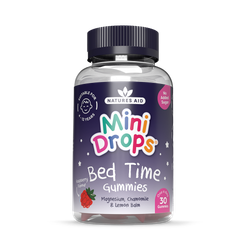 Natures Aid Mini Drops Bed Time Gummies Raspberry 30 Gummies
