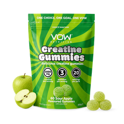 VOW Nutrition Creatine Gummies Sour Apple 60 Gummies
