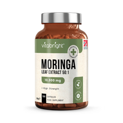 VitaBright Moringa Leaf Extract 10,000mg per Capsule - 120 Capsules - 1 a Day