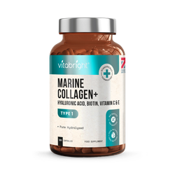 VitaBright Marine Collagen Complex 9-in-1 - 2450mg per Serving - 120 Capsules