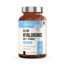 VitaBright Hyaluronic Acid with Vitamin C - 300mg - 60 Capsules