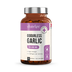 VitaBright Odourless Garlic Softgels - 30,000mg per Serving - 180 Softgels