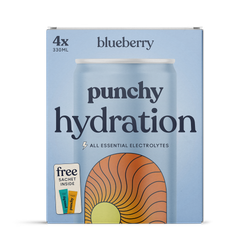 Punchy Hydration Blueberry 4 x 330 ml