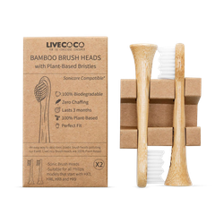 LiveCoco Philips Sonicare compatible Electric Brush Heads  2Pack