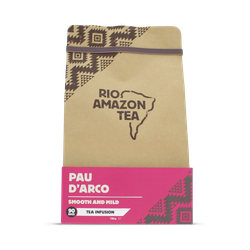 Rio Amazon Pau D’Arco Herbal Tea – 90 Unbleached Tea Bags of 100% Natural Lapacho Bark – Caffeine-Free Detox Infusion for Immunity, Anti-Inflammatory Support & Wellness – Non-GMO, Additive-Free