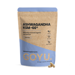 GOYU Ashwagandha KSM-66 Capsules 500mg Organic - 60 Capsules