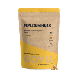 GOYU Psyllium Husks Capsules 500mg Organic - 60 Capsules