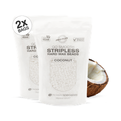 Rio Go Smooth Stripless Hard Wax Beads 500g x 2 pack (Coconut)