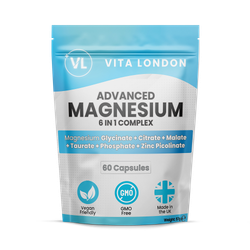 Magnesium 6 in 1 Complex Bisglycinate, Citrate, Malate 1500mg  60 Capsules